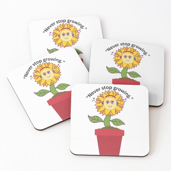 Item preview, Never stop growing funny sticker designed and sold by AusomeStickers.