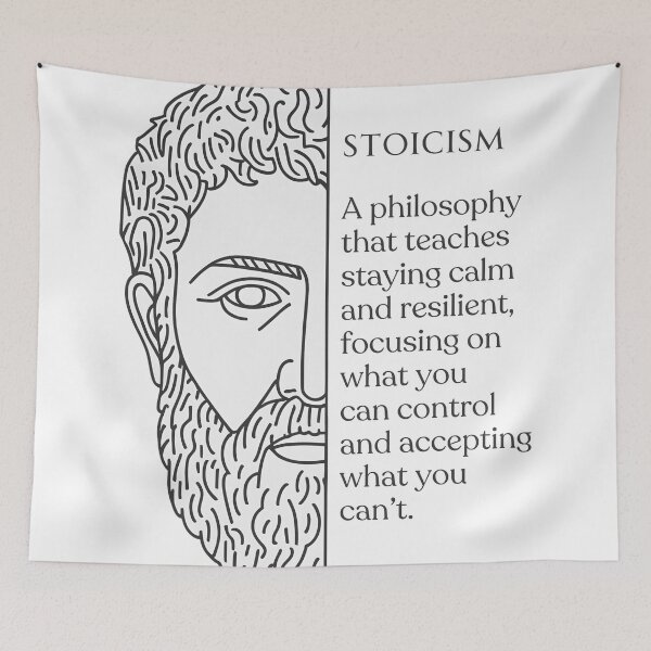 Item preview, Stoicism Definition Stoic Philosophy Marcus Aurelius Illustration designed and sold by HowToCanadian.