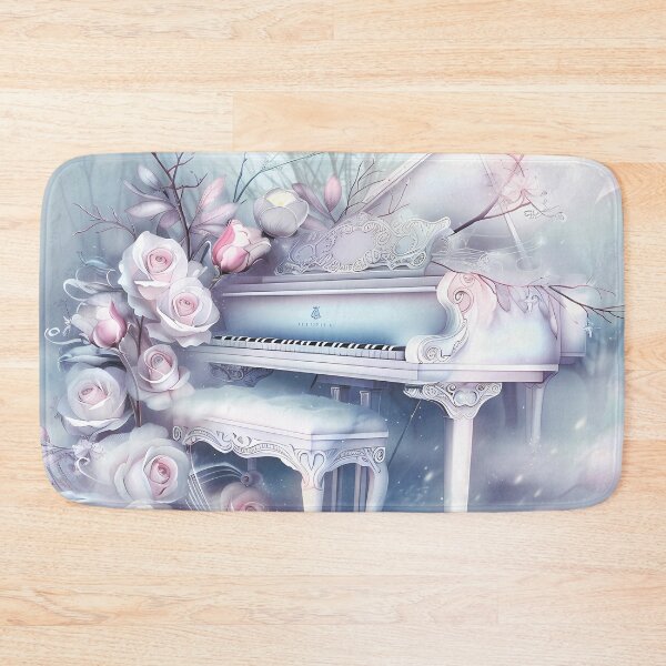 Item preview, Winter landscape.Piano in the snow.Flowers on the piano.Pastel colors.Retro. designed and sold by MagelliShop.