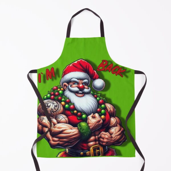 Item preview, Santa workout - Santa in red hat designed and sold by SplashPixel.