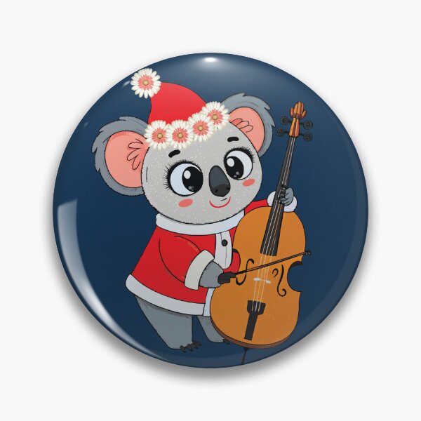 Item preview, CUTE CHRISTMAS KOALA -  KOALA  PLAYING ON CELLO designed and sold by Gihan-Design.