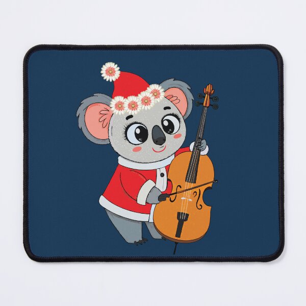 Item preview, CUTE CHRISTMAS KOALA -  KOALA  PLAYING ON CELLO designed and sold by Gihan-Design.