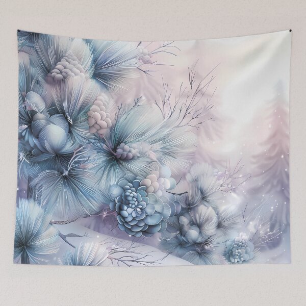 Item preview, Winter landscape. Trees covered with snow. Pastel colors. designed and sold by MagelliShop.