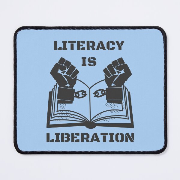 Item preview, Copy of Literacy is Liberation Black designed and sold by LibraryFriends.