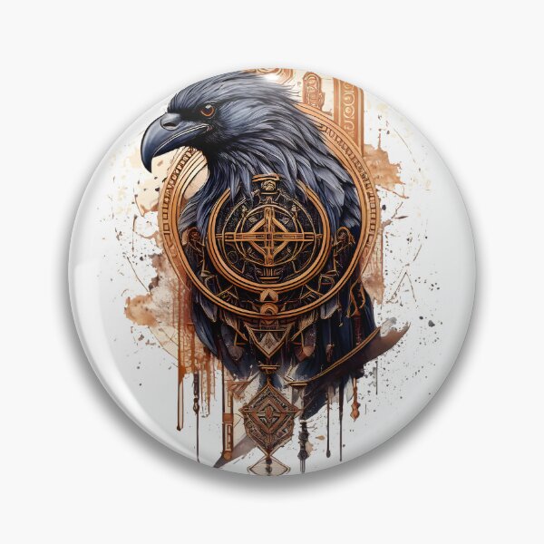 Item preview, Ravens Hugin and Munin with Vegvisir Viking Rune- Protection Rune, Valhalla. designed and sold by PhotoArtMC.