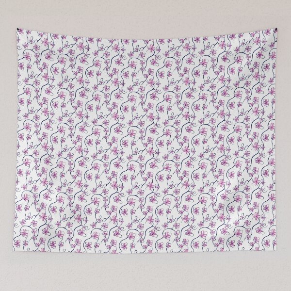 Item preview, Elegant Blue and Pink Floral Design  designed and sold by MOONE FLOWER.