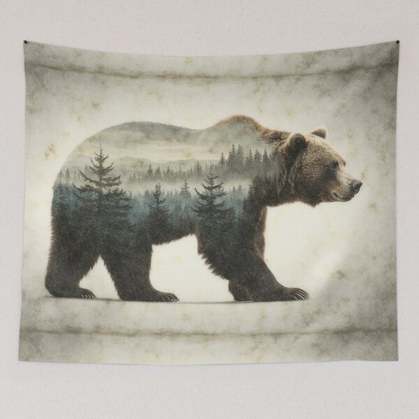 Item preview, Grizzly Bear Wilderness Art designed and sold by Skye Ryan-Evans.