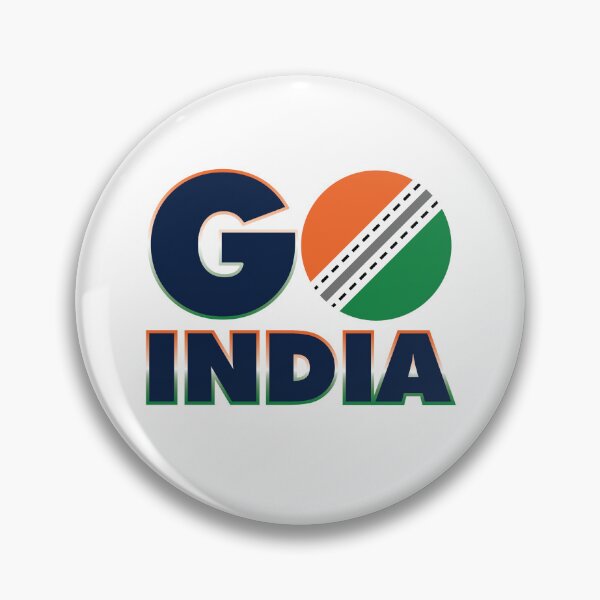 Item preview, Go India cricket supporter logo designed and sold by Stickmore100.