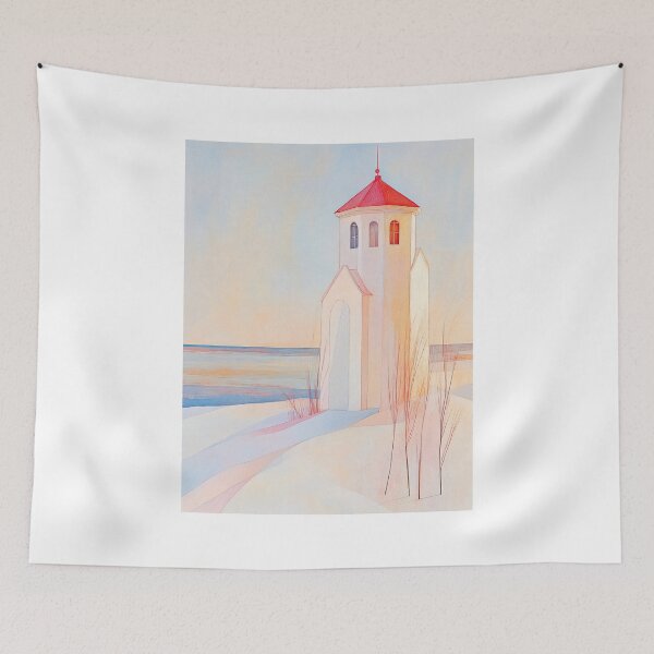 Item preview, Nordic lighthouse in winter light designed and sold by MindKunst.