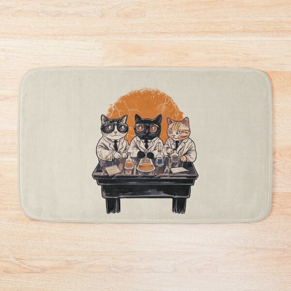 Item preview, Scientists Cats, Chemist Vintage designed and sold by OrenjiArtShop.