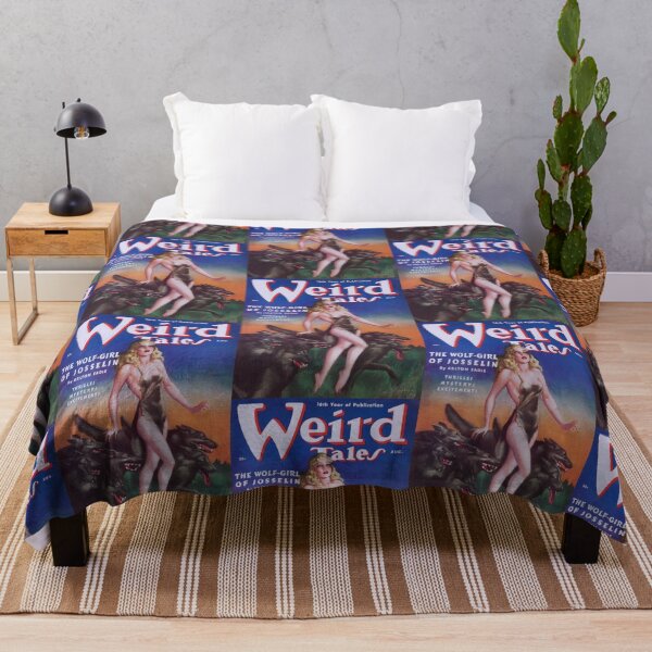 Item preview, Vintage Weird Tales Magazine Wolf Girl of Josselin designed and sold by TeeARTHY.