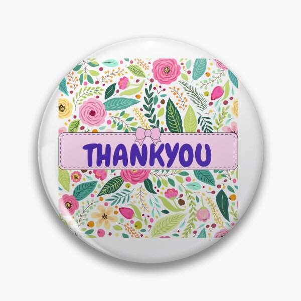 Artikelvorschau, Dankeschön Blumenaufkleber entworfen und verkauft von AusomeStickers.