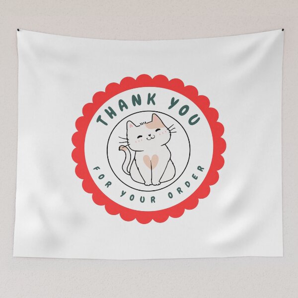 Item preview, Thankyou cat sticker designed and sold by AusomeStickers.