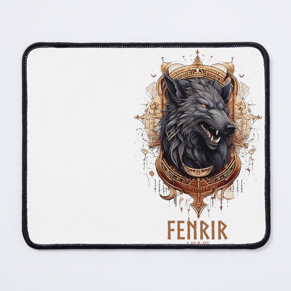 Item preview, Fenrir Mythology wolf with Vegvisir Viking Rune- Protection Rune, Valhalla. designed and sold by PhotoArtMC.