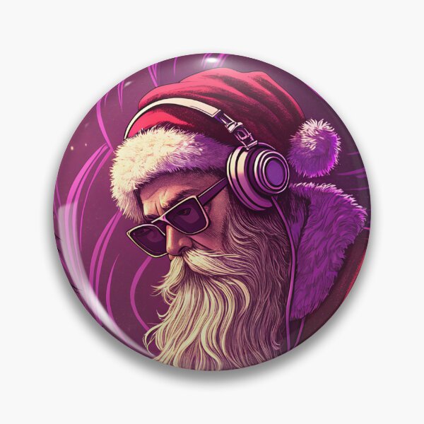 Item preview, Violet Party with DJ Santa designed and sold by AhArtMe.