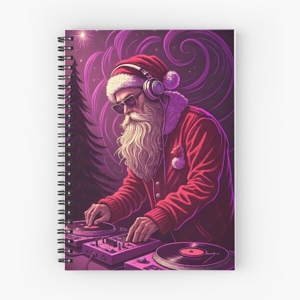 Item preview, Violet Party with DJ Santa designed and sold by AhArtMe.