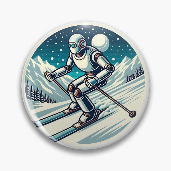 Item preview, Robot is skiing. designed and sold by KojourinArt.