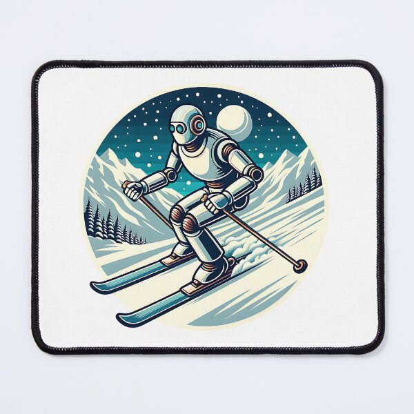 Item preview, Robot is skiing. designed and sold by KojourinArt.