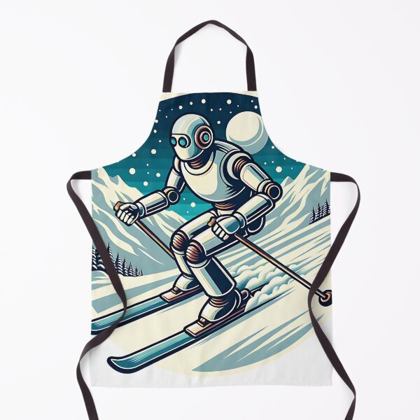 Item preview, Robot is skiing. designed and sold by KojourinArt.