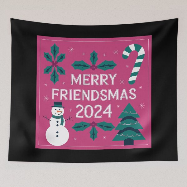 Item preview, Merry Friendsmas | Christmas Xmas | Christmas Sweater designed and sold by RedCircleArt.