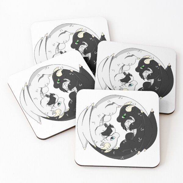 Item preview, Yin Yang D20 Dragons designed and sold by MysticWorkshop.