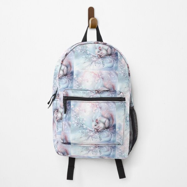 Item preview,  Squirrel on a snow-covered branch.Winter landscape.Pastel colors. designed and sold by MagelliShop.