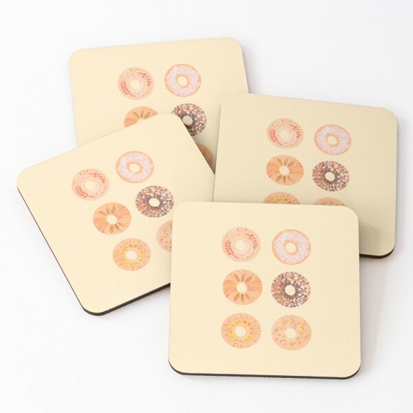 Item preview, Little donuts illustration in group of 6 designed and sold by tenkenryujin.