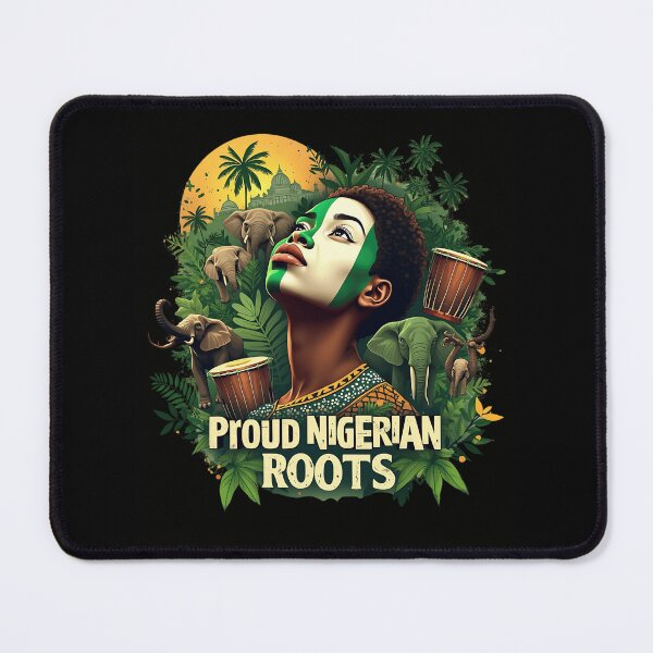 Item preview, Proud Nigerian Roots Black History Month, Nigeria designed and sold by Imaginarium Design.