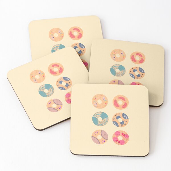 Item preview, Set 2Little donuts illustration in group of 6 designed and sold by tenkenryujin.
