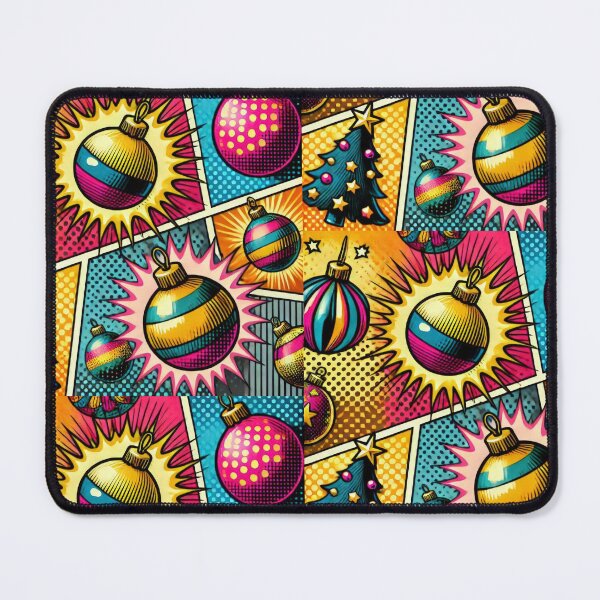 Item preview, Christmas Vintage Pop Art Colorful Funny Christmas Balls Pattern, Christmas Balls Pattern, Christmas Balls ,Christmas Pop Art,Christmas Funny Pattern designed and sold by Expressions-Sel.
