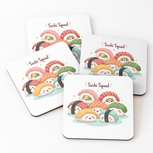 Item preview, Sushi Squad: Cute Sushi Rolls designed and sold by BornBorn.