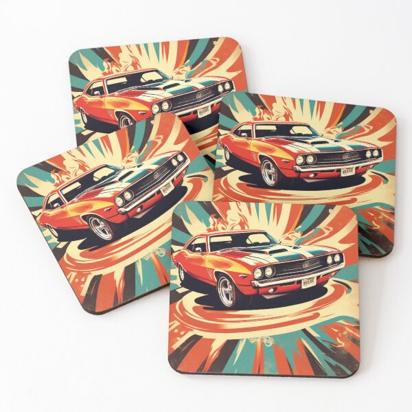 Artikelvorschau, Retro-Oldtimer-Muscle-Car-Design entworfen und verkauft von Chapsdaone.