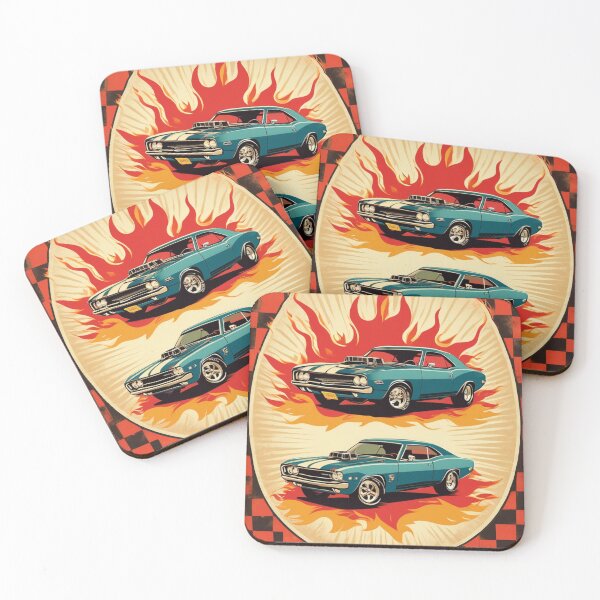 Artikelvorschau, Retro-Oldtimer-Muscle-Car-Design entworfen und verkauft von Chapsdaone.