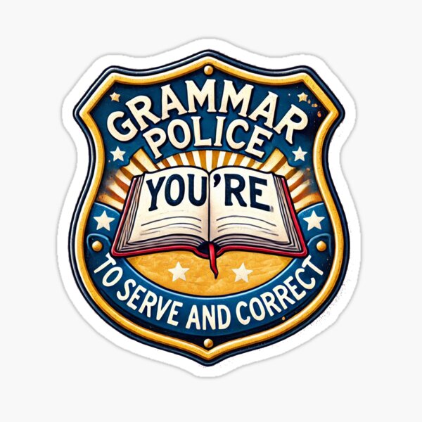 Grammar Police Sticker