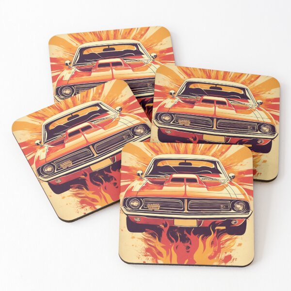 Artikelvorschau, Retro-Oldtimer-Muscle-Car-Design entworfen und verkauft von Chapsdaone.