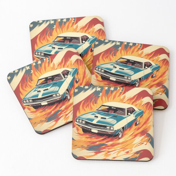 Artikelvorschau, Retro-Oldtimer-Muscle-Car-Design entworfen und verkauft von Chapsdaone.