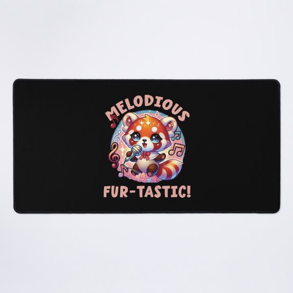 Item preview, Melodious Fur-tastic, kawaii redpanda singing karaoke designed and sold by samah82.
