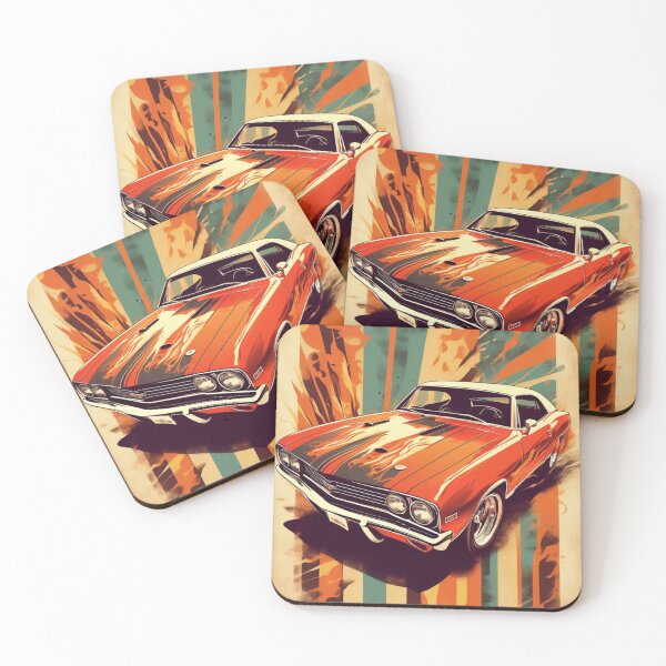 Artikelvorschau, Retro-Oldtimer-Muscle-Car-Design entworfen und verkauft von Chapsdaone.