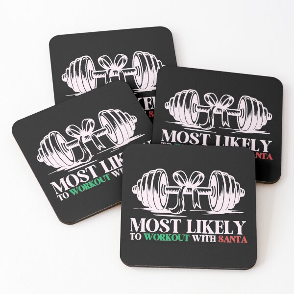 Item preview, Most Likely To Workout With Santa - Bodybuilding Christmas designed and sold by GRABAPSHOP.