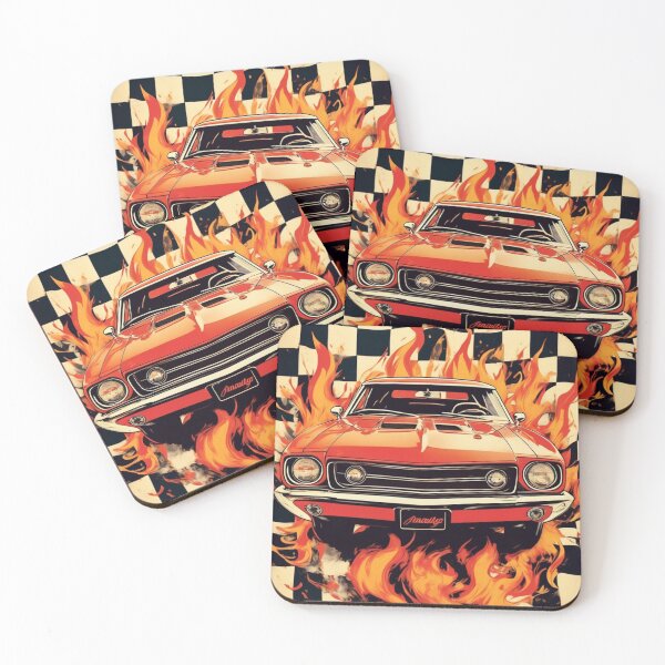 Artikelvorschau, Retro-Oldtimer-Muscle-Car-Design entworfen und verkauft von Chapsdaone.