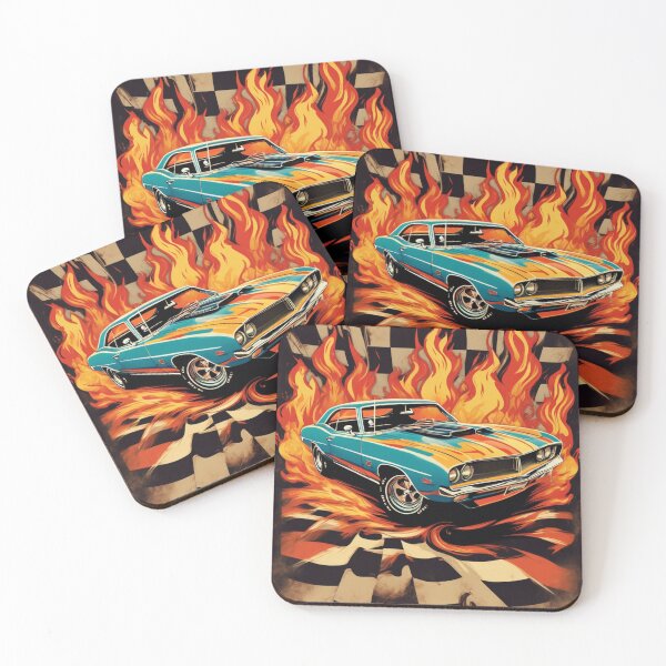 Artikelvorschau, Retro-Oldtimer-Muscle-Car-Design entworfen und verkauft von Chapsdaone.