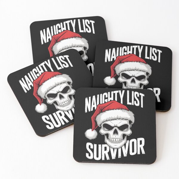 Item preview, Naughty List Survivor Skull Christmas Design designed and sold by Inspire-DuDe.