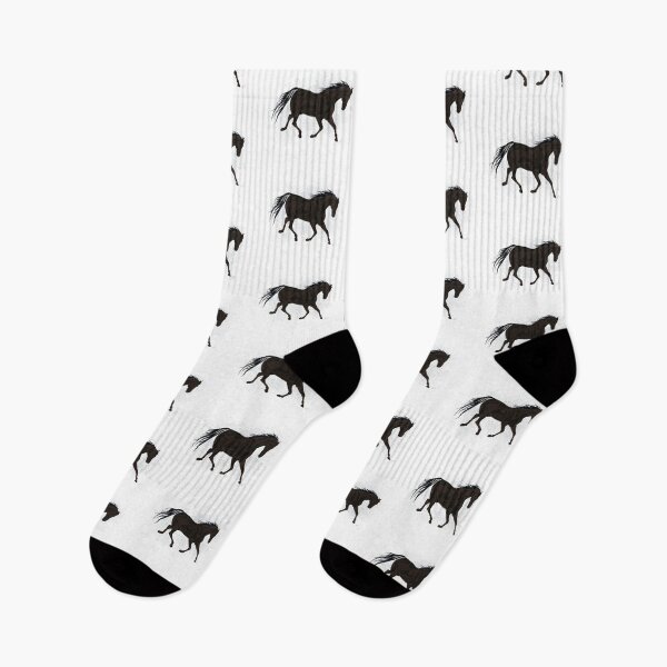 Item preview, Brown and black horse Illustration by Pascale Breton designed and sold by Pascale Breton.