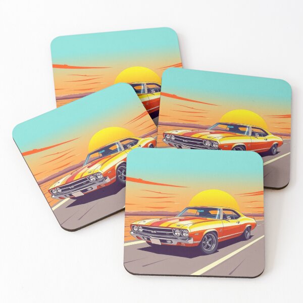Artikelvorschau, Retro-Oldtimer-Muscle-Car-Design entworfen und verkauft von Chapsdaone.