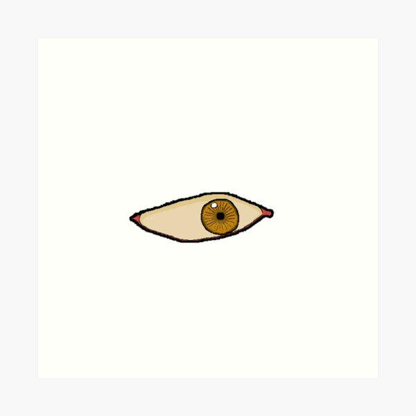 Aperçu de l'œuvre oeil marron en pixelart créée et vendue par Paralem.
