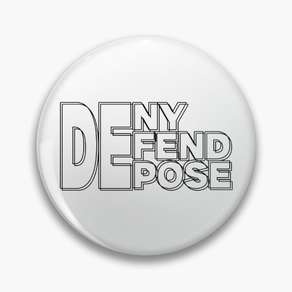 Item preview, Deny, Defend, Depose - black designed and sold by blackinkmice.