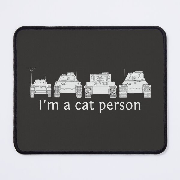 Item preview, I'm a Cat Person - Tanks Edition designed and sold by FAawRay.