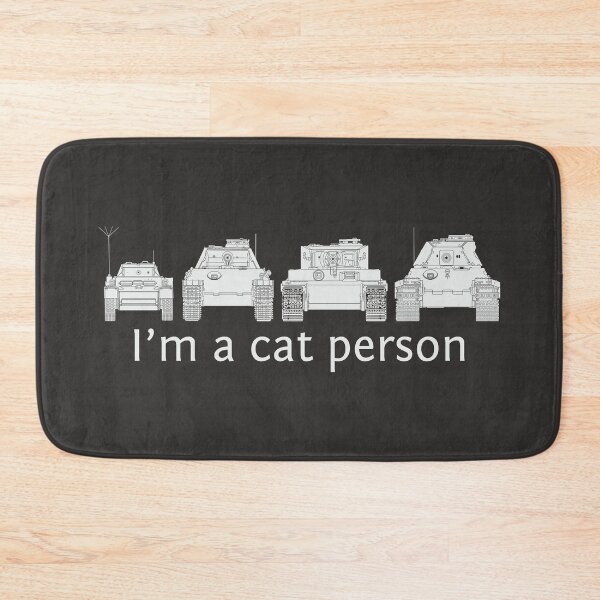 Item preview, I'm a Cat Person - Tanks Edition designed and sold by FAawRay.