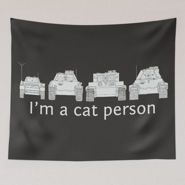 Item preview, I'm a Cat Person - Tanks Edition designed and sold by FAawRay.