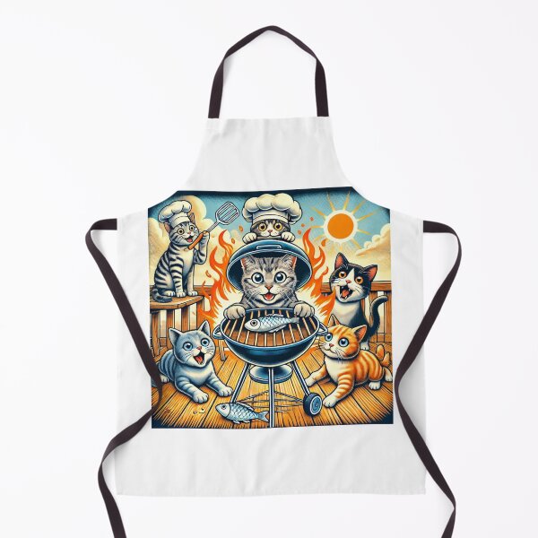 Item preview, Cats and Barbecue Fun designed and sold by Alta-store.